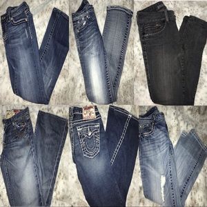 TRUE RELIGION, 7 FOR ALL MAN KIND, MISS ME, GUESS